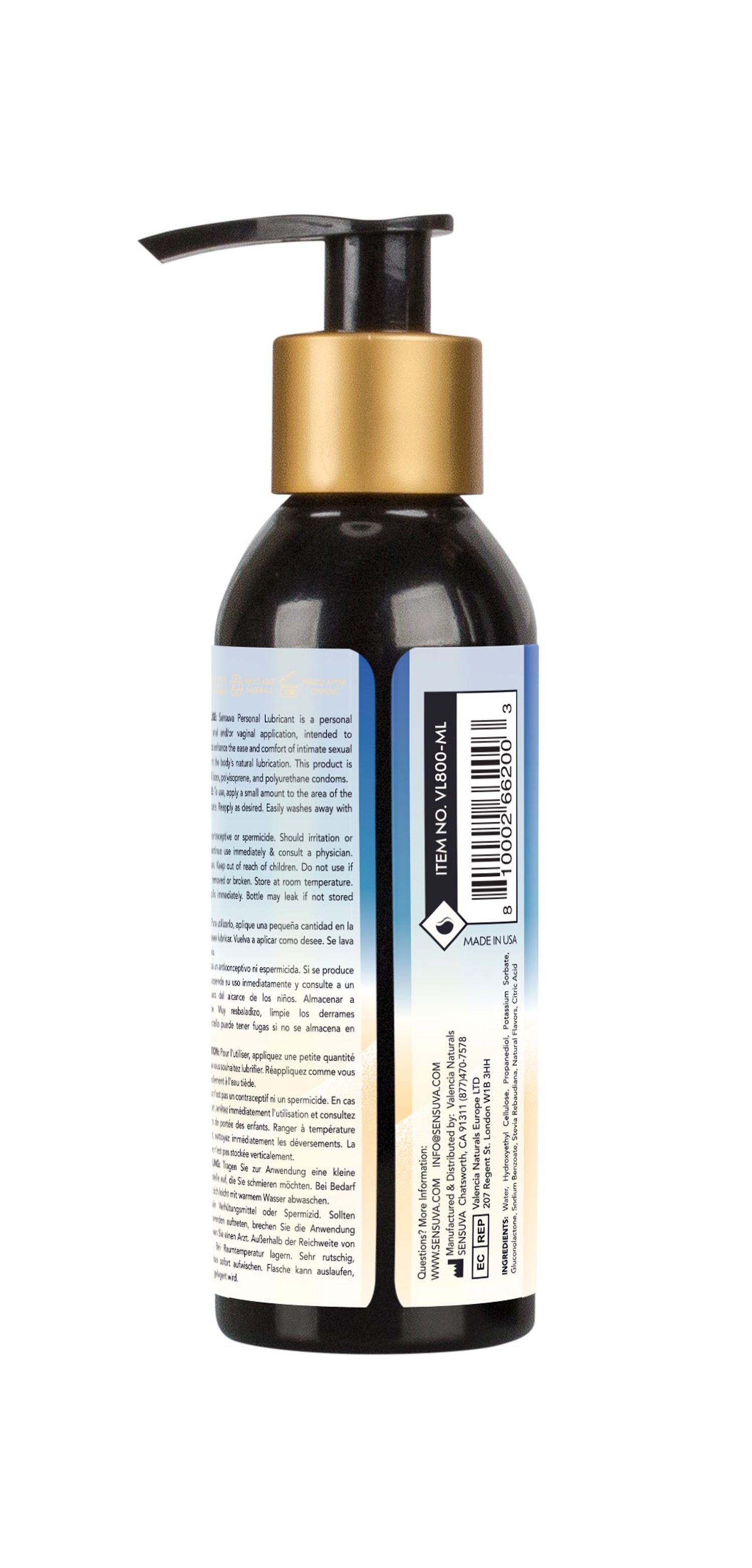 Sensuva Jelly Water-Based Personal Lubricant 125ml – Clear