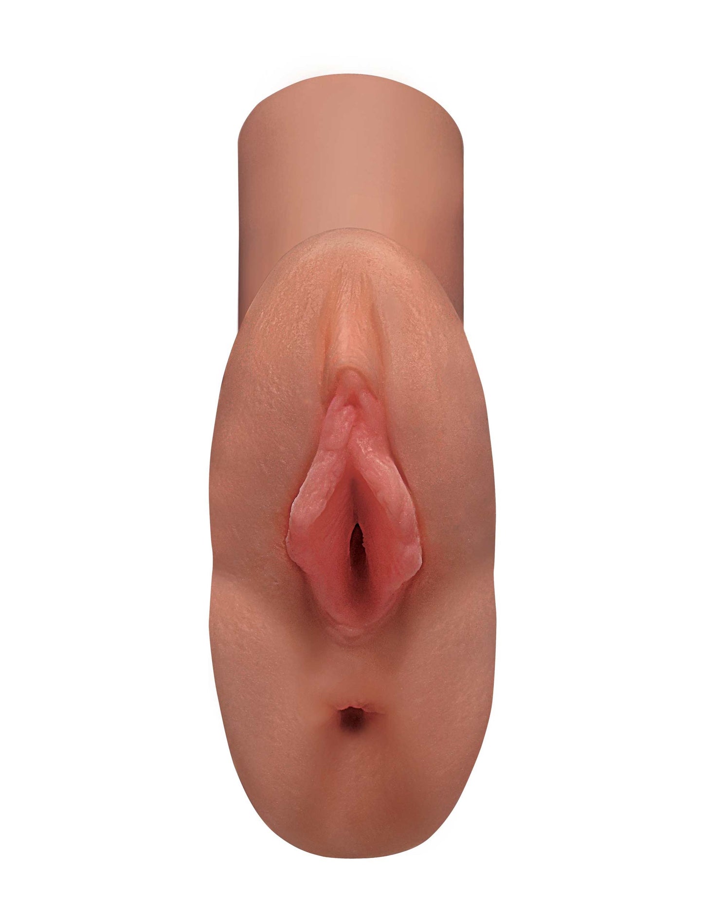 Pipedream Perfect Pussy Double Stroker - Realistic Tan Pocket Stroker