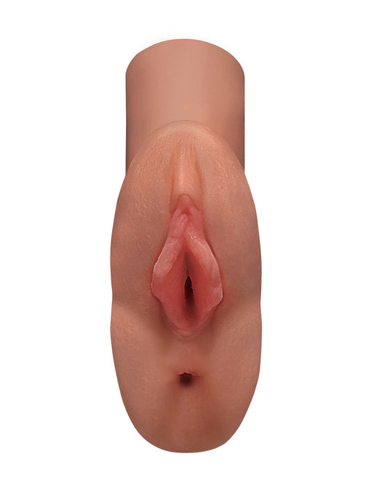 Pipedream Perfect Pussy Double Stroker - Realistic Tan Pocket Stroker