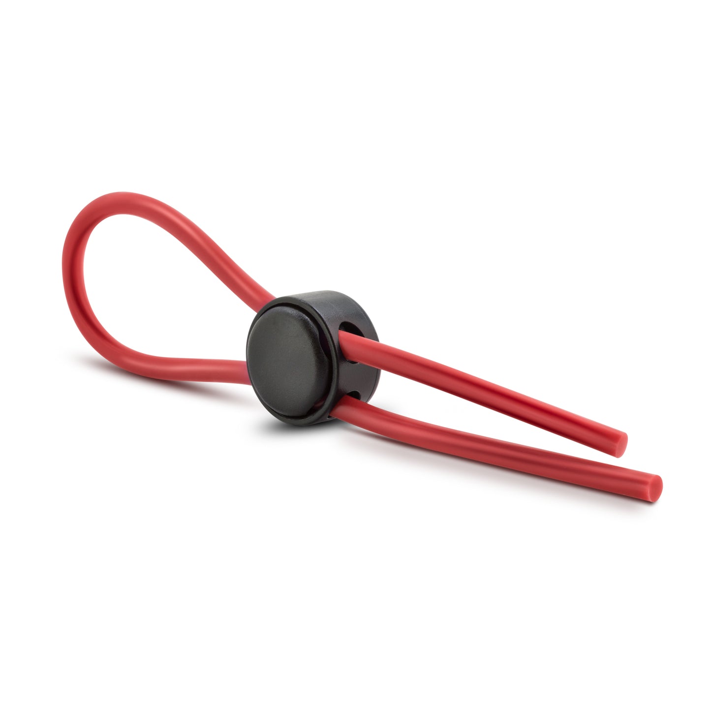Blush Stay Hard Silicone Loop Cock Ring - Red - Adjustable Design