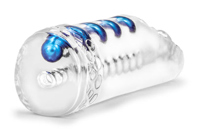 Blush Stay Hard Snatch Stroker with Ribbed Tunnel – Clear