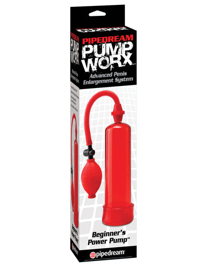 Pipedream Beginner Power Pump - Red - Suction Device