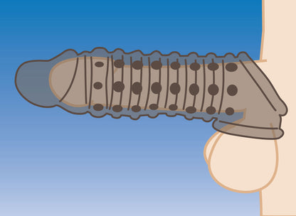 XR Brands 1.5 Inch Penis Enhancer Sleeve – Smoke