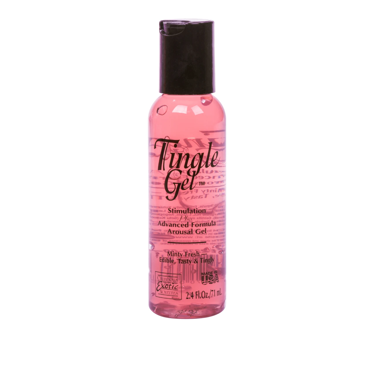 CalExotics Tingle Gel - Arousal Gel with Minty Freshness - 2.4 Fl. Oz - Green