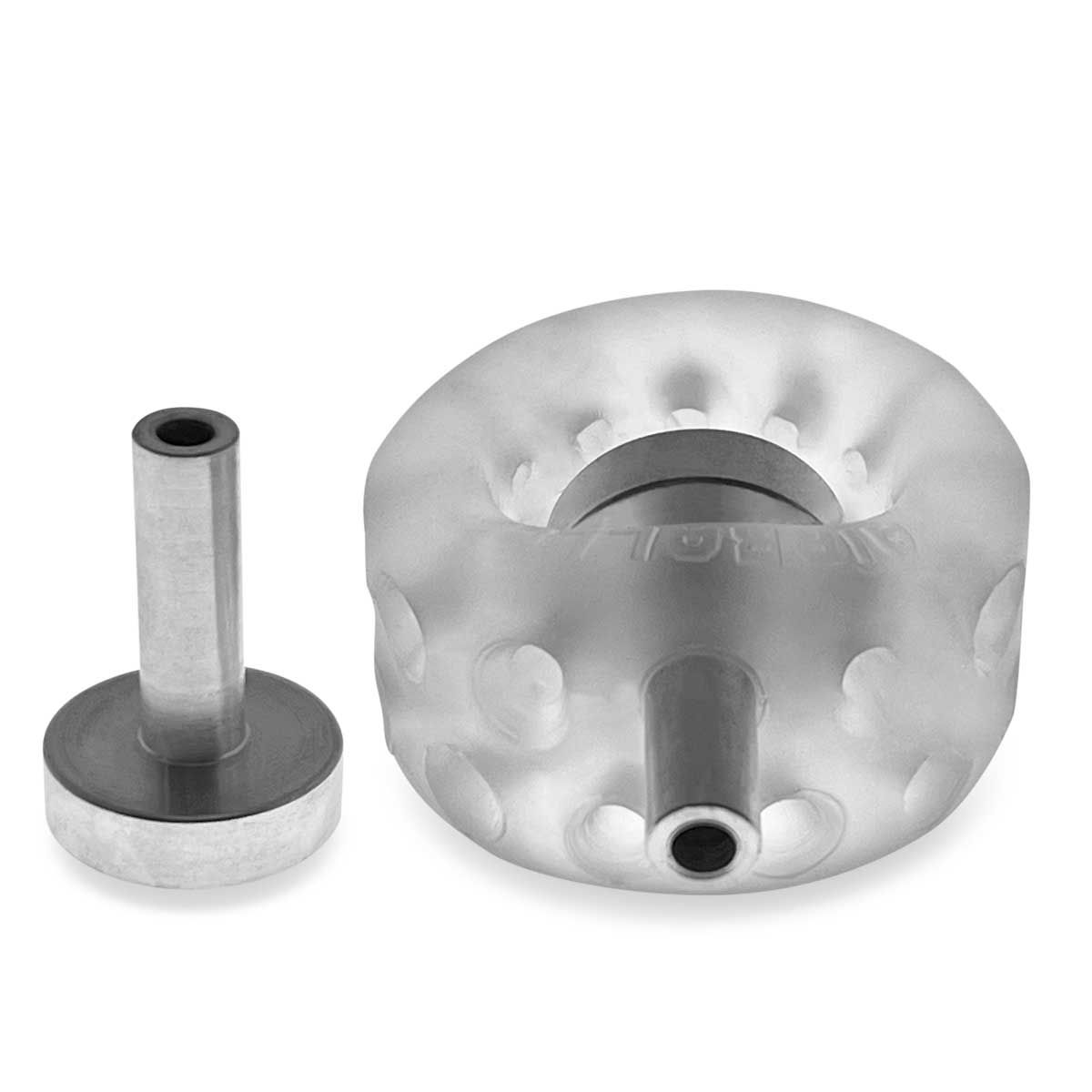 Oxballs AirBalls Electro Ballstretcher with Two 4mm Electro Contacts - Clear Ice
