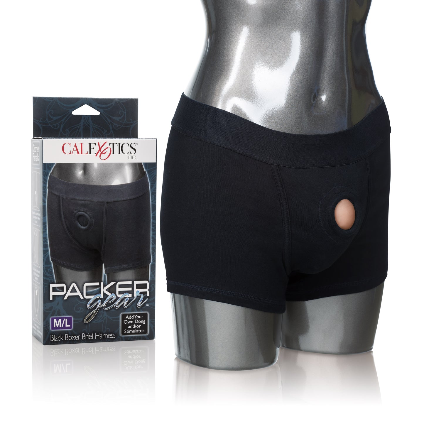CalExotics Packer Gear Boxer Brief Harness – Medium/Large – Black