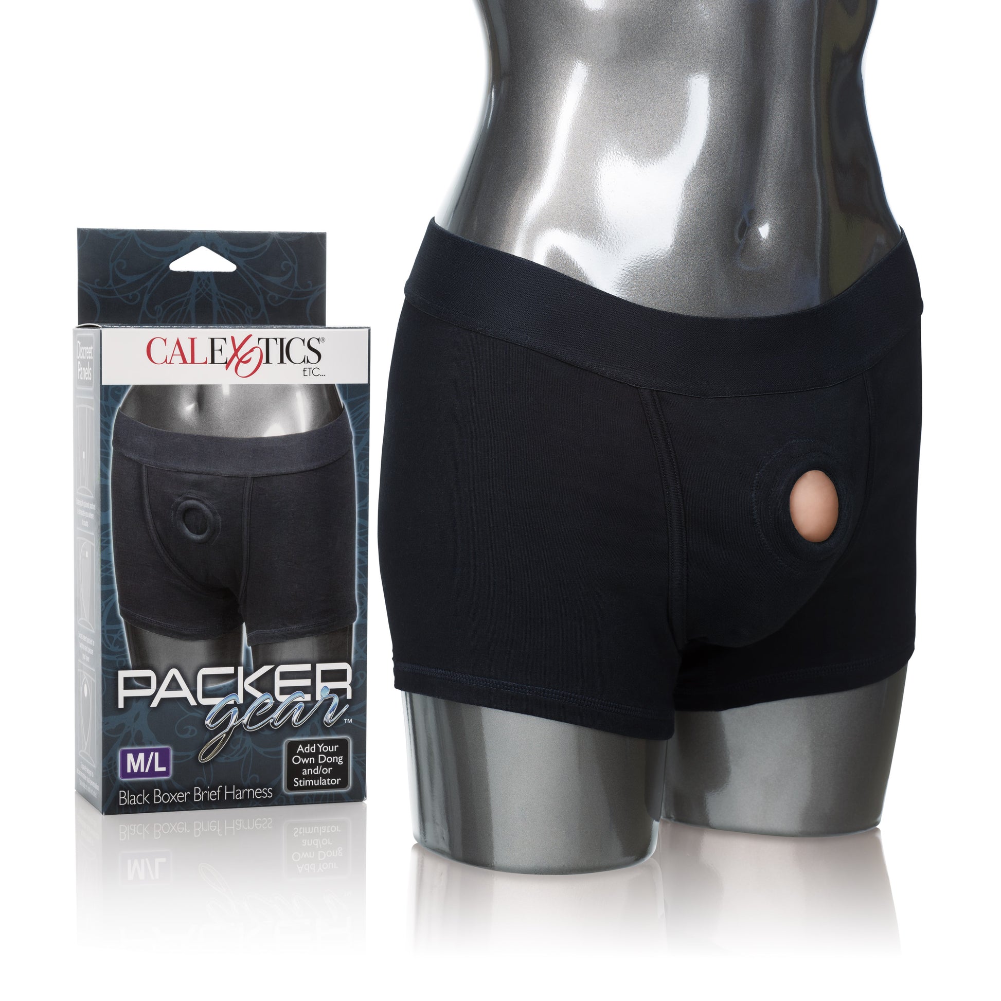 CalExotics Packer Gear Boxer Brief Harness – Medium/Large – Black
