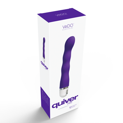 VeDO Quiver Vibrator - Multi-Speed Waterproof G-Spot Vibrator - Indigo
