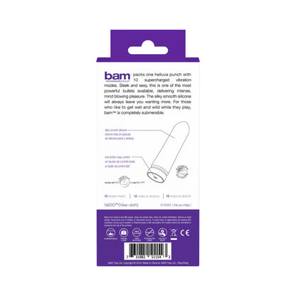 Bam Rechargeable Bullet - Powerful Vibration Mode - Indigo
