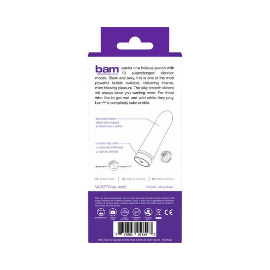Bam Rechargeable Bullet - Into You Indigo