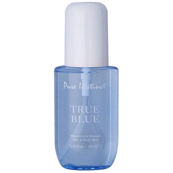 Pure Instinct True Blue Pheromone Hair and Body Mist 3.35oz – Citrus and Honey Blend