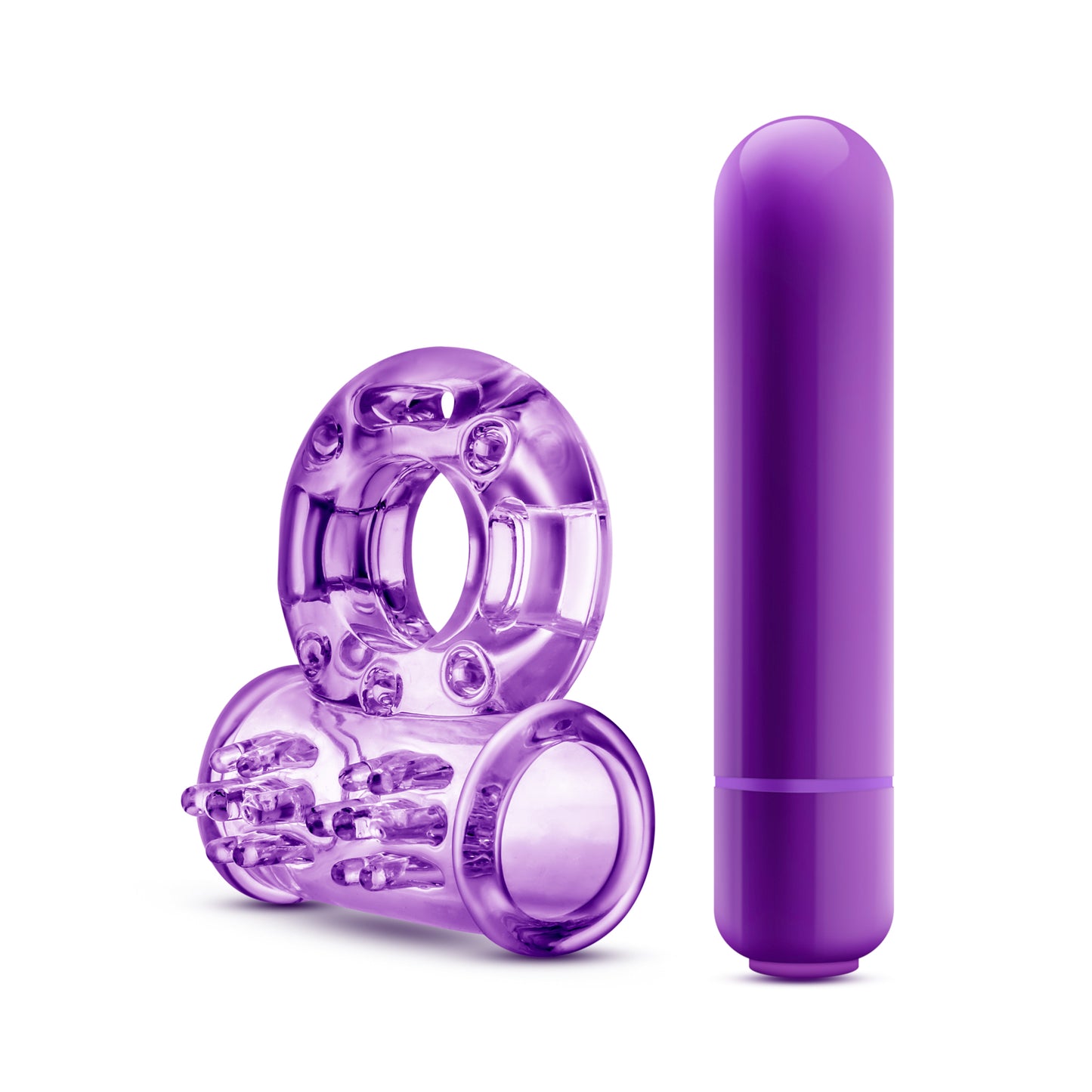 Blush Couples Play Vibrating Cock Ring – Purple