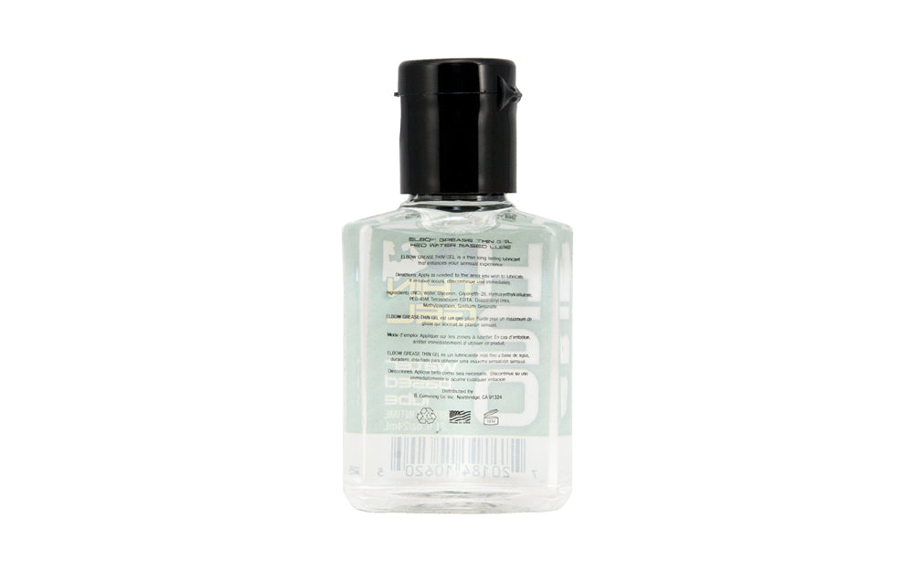 Elbow Grease H2O Thin Gel – Water-Based Personal Lubricant – 24ml