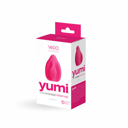 VeDO Yumi Rechargeable Finger Vibe - Multi-Function Waterproof Vibrator - Foxy Pink