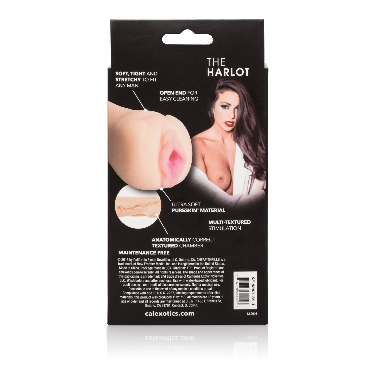 CalExotics Cheap Thrills Harlot Masturbator – Beige, Ultra Realistic Design