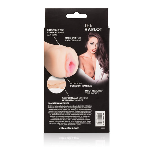 CalExotics Cheap Thrills Harlot Masturbator – Beige, Ultra Realistic Design