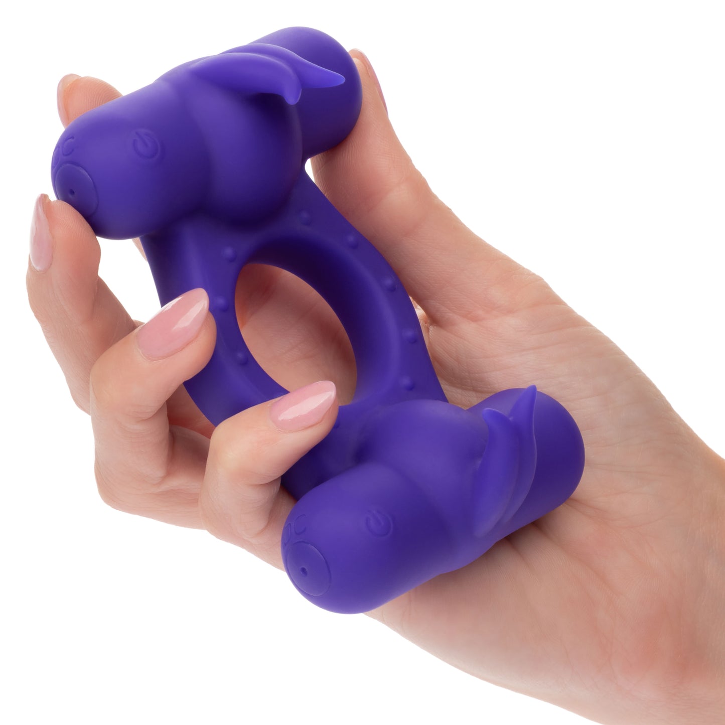 CalExotics Silicone Rechargeable Triple Orgasm Enhancer - Purple