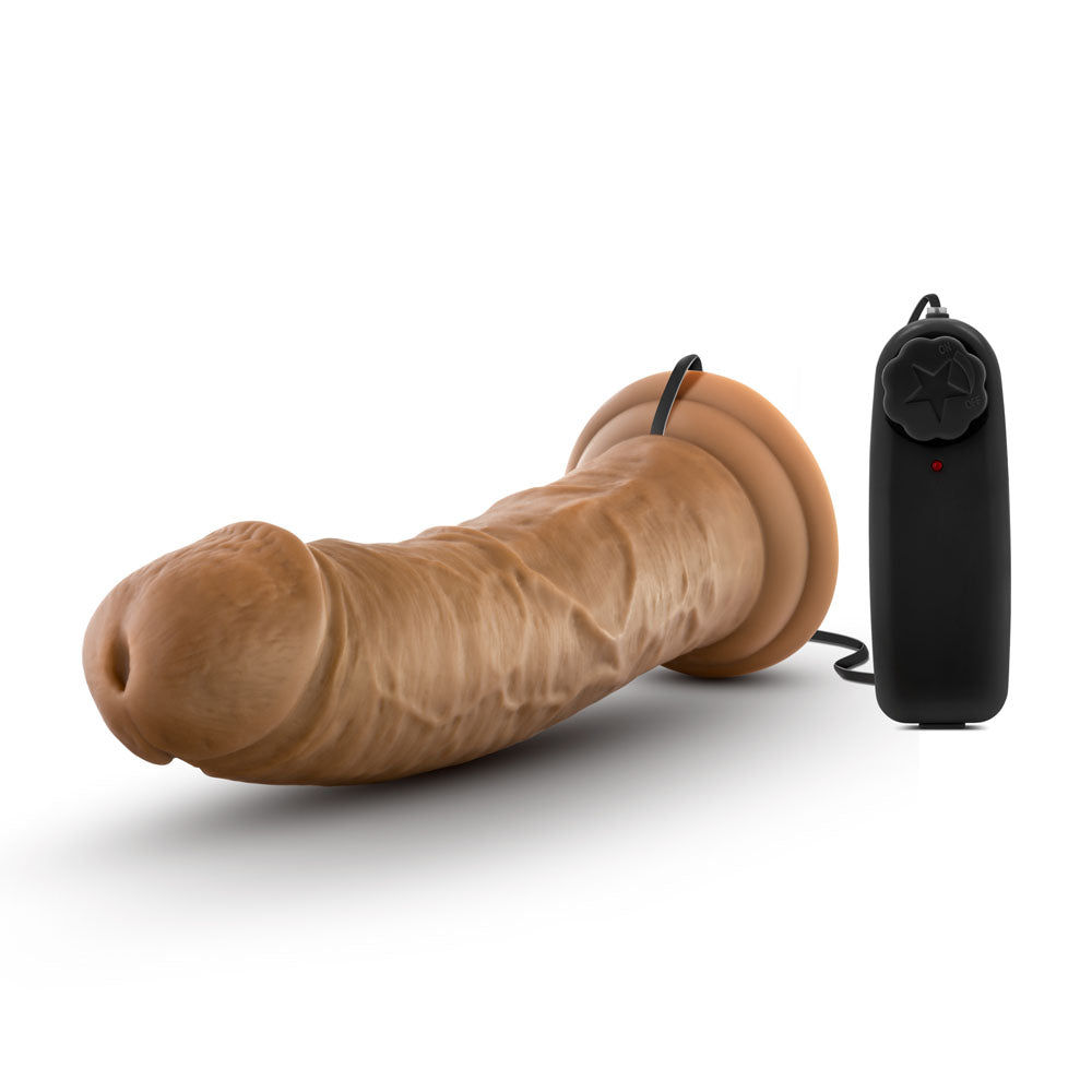 Dr. Skin Dr. Joe 8 Inch Vibrating Realistic Dildo with Suction Cup - Mocha