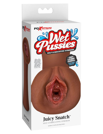 Pipedream Extreme Wet Pussies Juicy Snatch Stroker – Brown