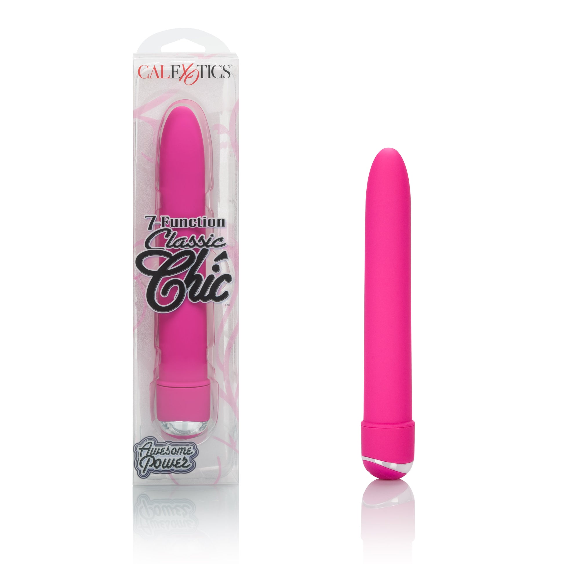 CalExotics 7 Function Classic Chic Vibe – Pink – 6 Inches with G-Spot Stimulation