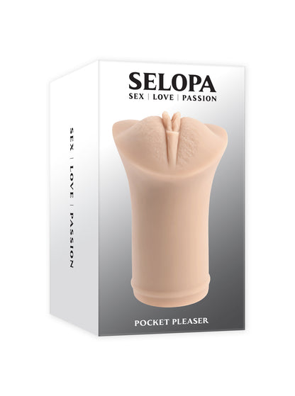 Evolved Novelties Pocket Pleaser Light Stroker with Realistic Entry - Beige
