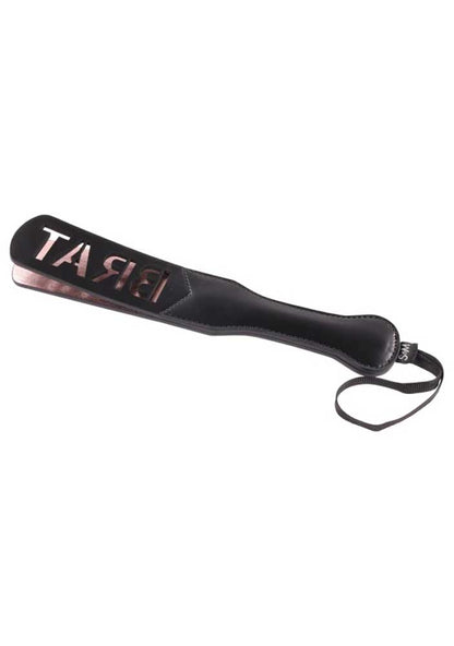 Brat Paddle - Black and Rose Gold - Impact Play Tool