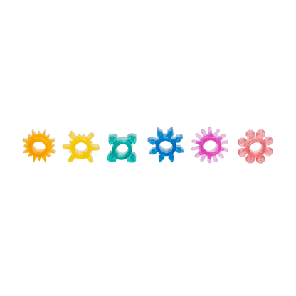 CalExotics Senso 6 Pack Erection Enhancers – Multi Color