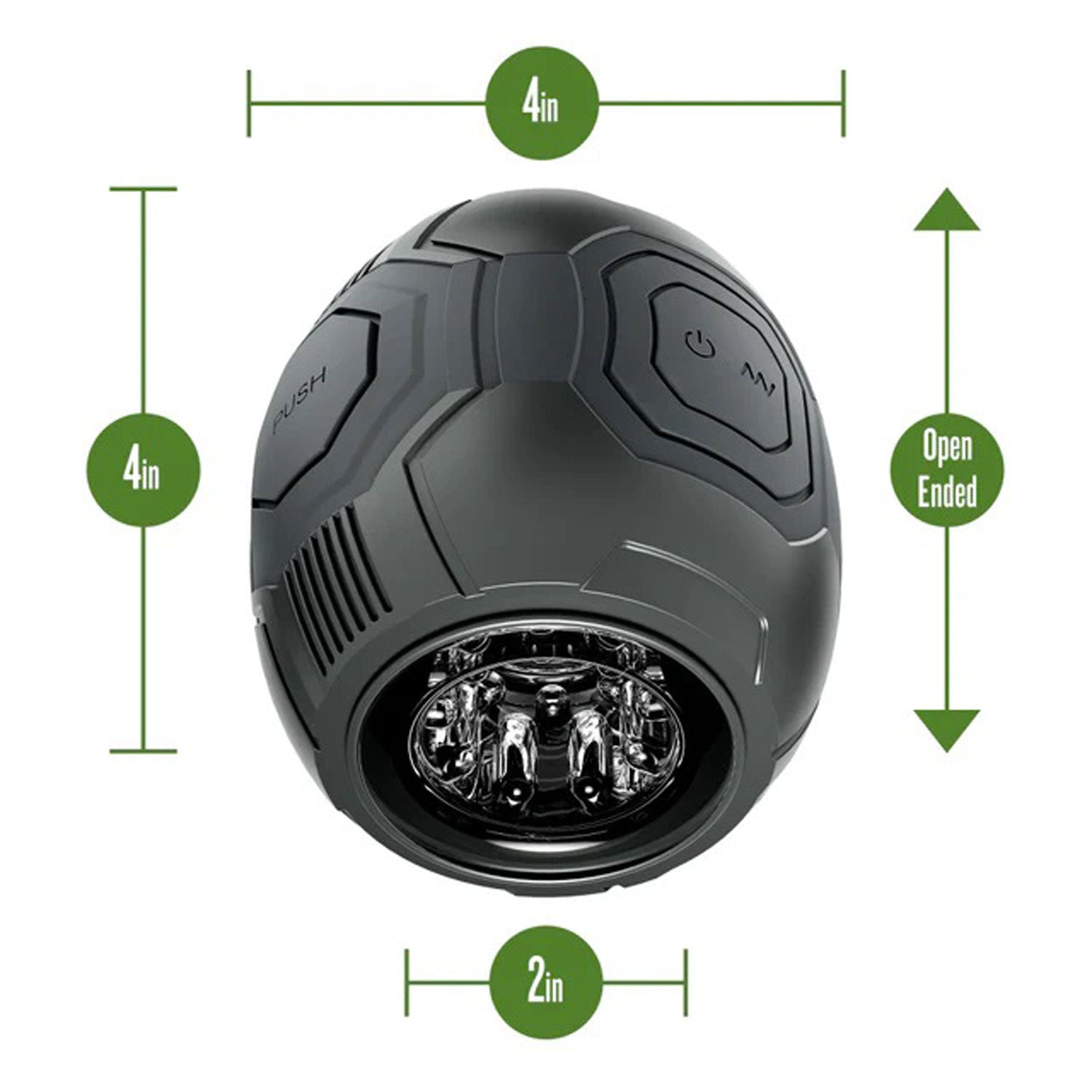 M for Men Dome X Vibrating Masturbator - Automatic Male Stroker - Black