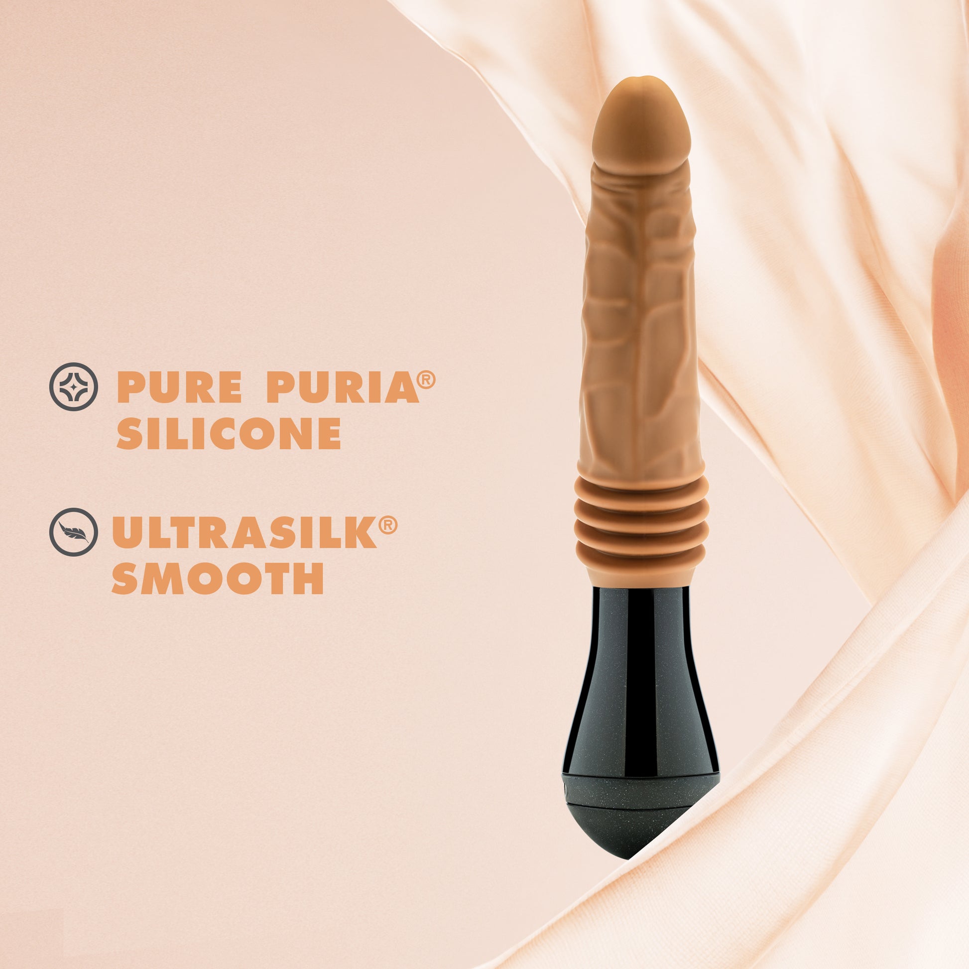 Dr. Skin Dr. Arthur Thrusting Gyrating Vibrating Dildo - Tan