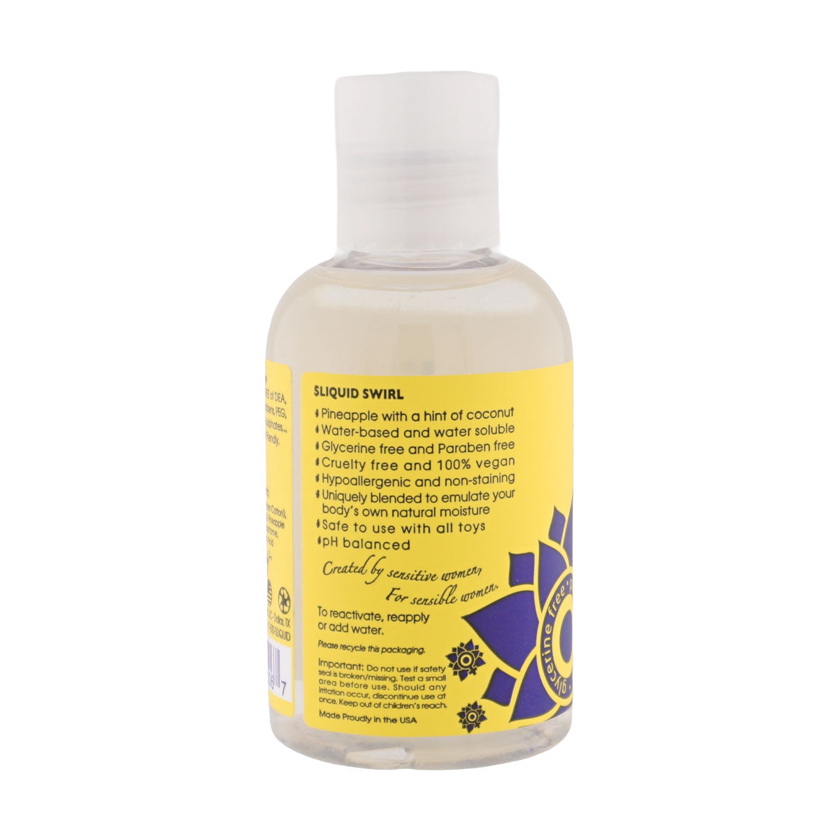 Sliquid Naturals Swirl Pina Colada Flavored Water-Based Lubricant - 4.2 Fl. Oz.