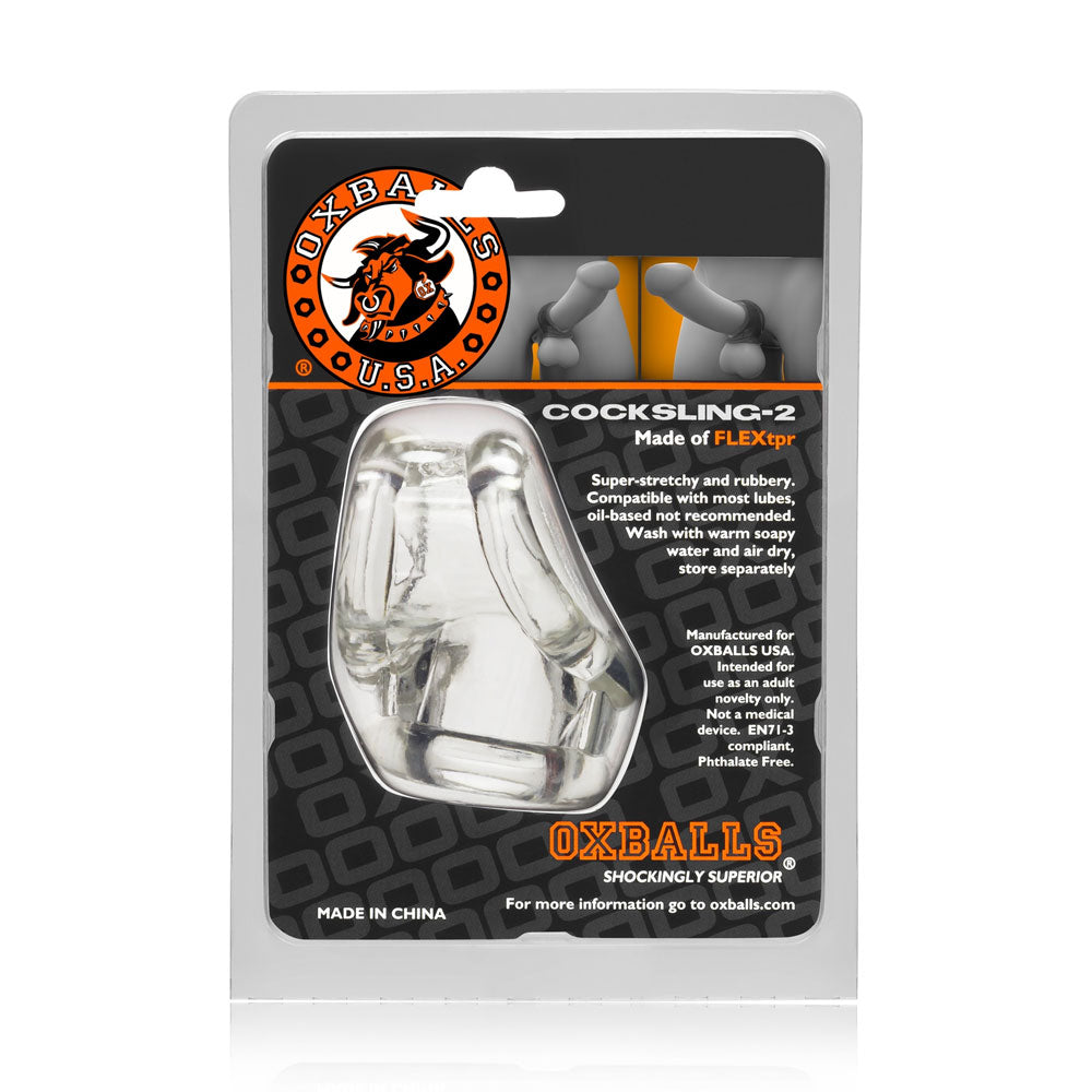 Oxballs COCKSLING-2 Clear Cockring with Anatomical Channel