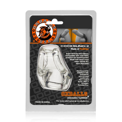 Oxballs COCKSLING-2 Clear Cockring with Anatomical Channel
