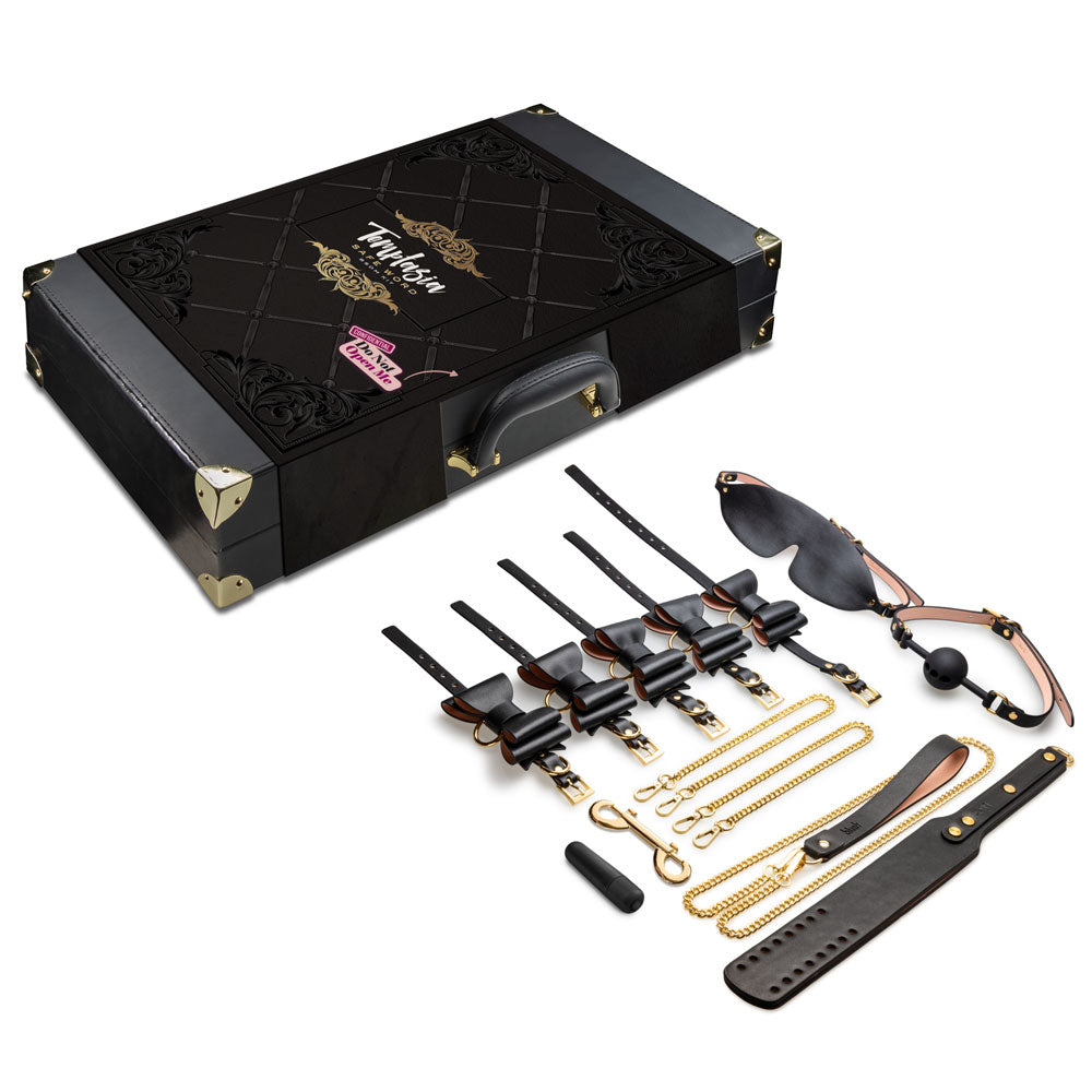 Temptasia Safe Word Bondage Kit with Suitcase – Black