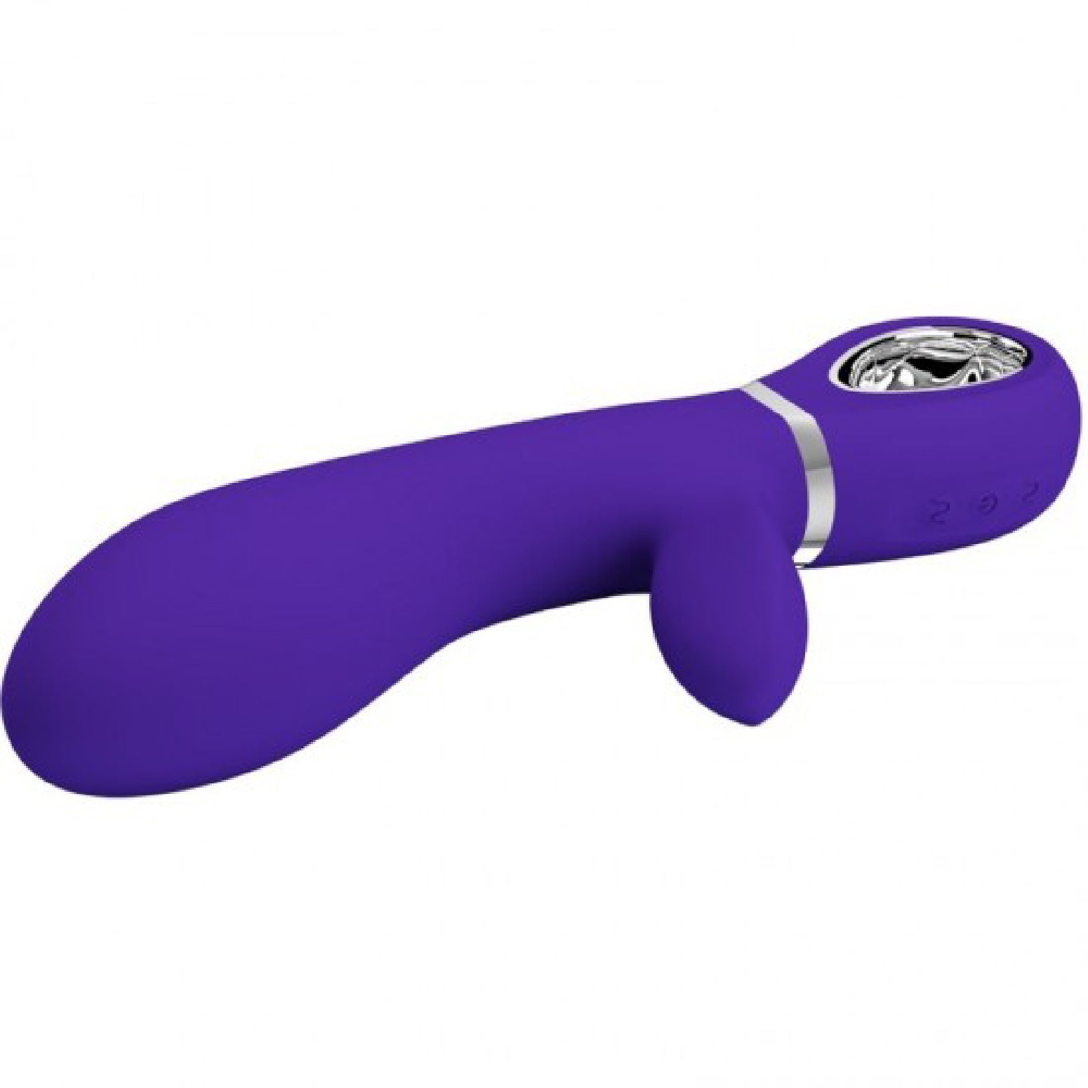 Thomas Super Soft Silicone Rabbit Vibrator – Purple – 7 Functions