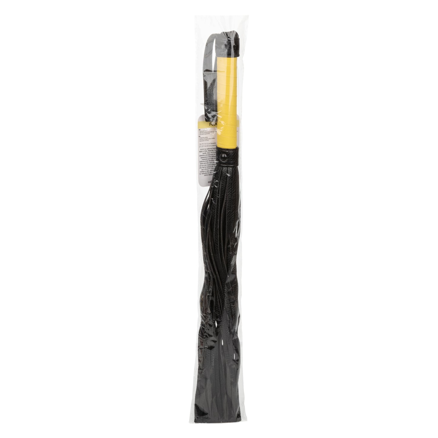 CalExotics Boundless Flogger – Black – Vegan Leather Hand Whip