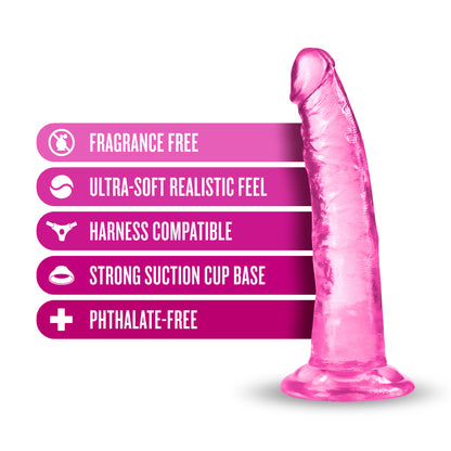 Blush B Yours Plus Lust N Thrust Dildo with Suction Cup – Pink