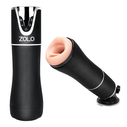 Zolo Automatic Blowjob - USB Rechargeable Automatic Masturbator - Black