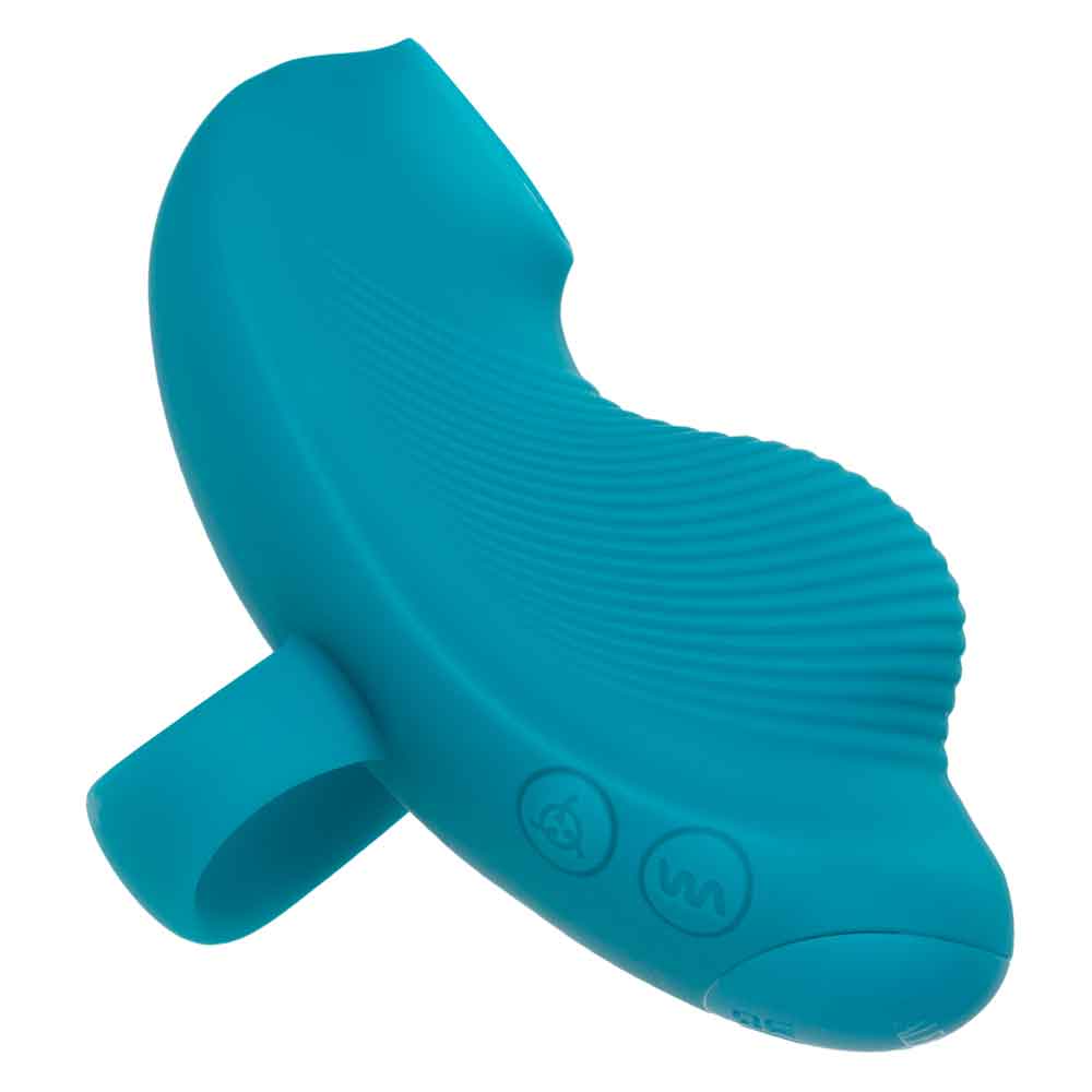 CalExotics Envy Handheld Suction Massager - Blue - Multi-Function