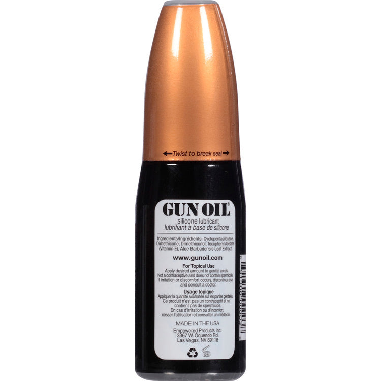 Gun Oil Silicone Lubricant - 2 Oz - Silicone-Based, Hypoallergenic, Water-Resistant