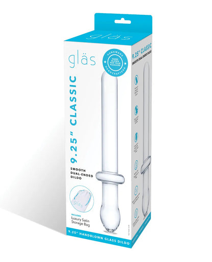 Electric Novelties 9.25 Inch Classic Smooth Dual-Ended Dildo - Clear