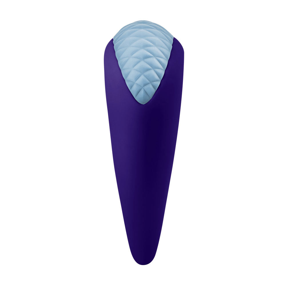 Volea Dark Purple and Light Blue Targeted Vibrator with 10 Vibration Modes