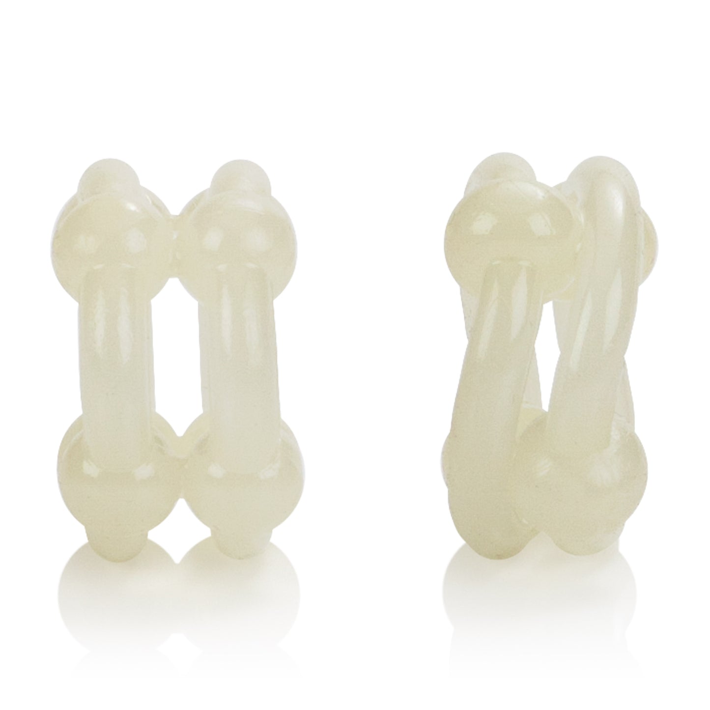 CalExotics Island Rings Double Stacker – Glow-in-the-Dark Erection Enhancer