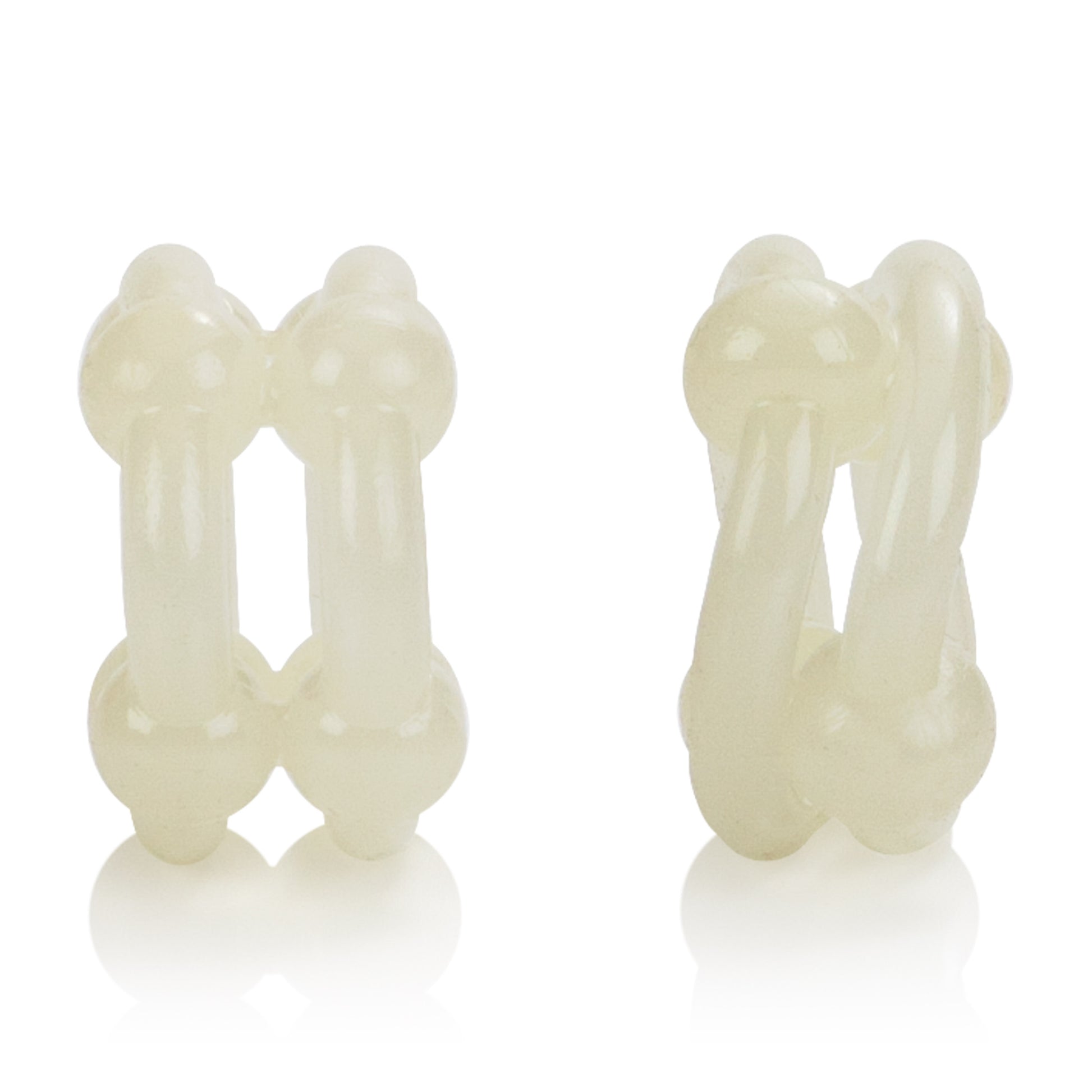 CalExotics Island Rings Double Stacker – Glow-in-the-Dark Erection Enhancer