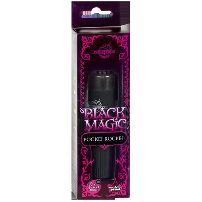 Doc Johnson Black Magic Pocket Rocket – Multi-Speed Waterproof Vibrator