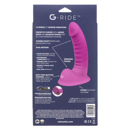 CalExotics G-Ride Road Trip Dual-Motor Vibrator - Red