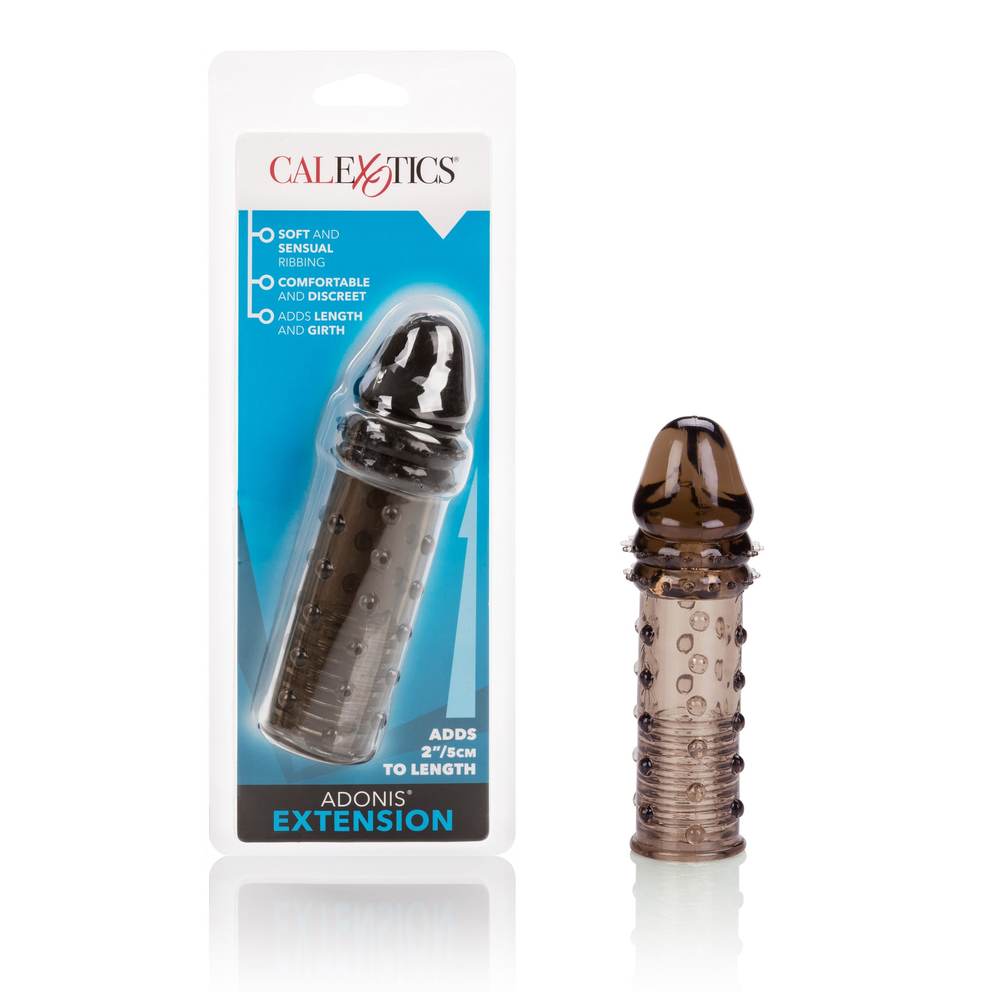 CalExotics Adonis Extension - Penis Sleeve - Gray