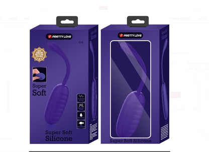 Kirk Rechargeable Vibrating Egg - Purple - 12 Vibration Settings