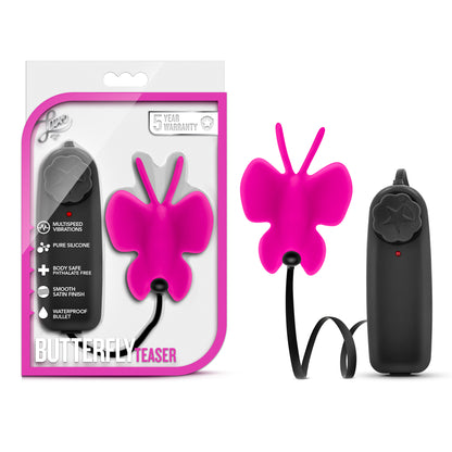 Blush Luxe Butterfly Teaser – Vibrating Toy with Multi-Speed Functionality – Fuschia