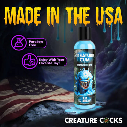 XR Brands Creature Cum Blue Water-Based Lubricant - 8oz