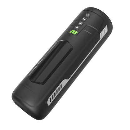M for Men Master Blaster Automatic Male Masturbator with Vibrating and Warming Features - Black